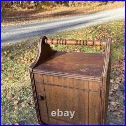 Vintage Art Deco Humidor Smoke Furniture Stand Table Unlined 1920-1930s