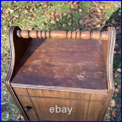 Vintage Art Deco Humidor Smoke Furniture Stand Table Unlined 1920-1930s