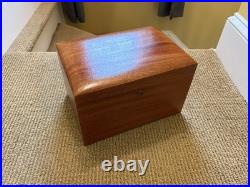Vintage Benson & Hedges Fifth Avenue New York Mahogany Cigar Humidor Box 11x8x7