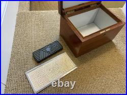 Vintage Benson & Hedges Fifth Avenue New York Mahogany Cigar Humidor Box 11x8x7