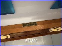 Vintage Benson & Hedges Fifth Avenue New York Mahogany Cigar Humidor Box 11x8x7
