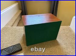 Vintage Benson & Hedges Fifth Avenue New York Mahogany Cigar Humidor Box 11x8x7