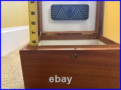 Vintage Benson & Hedges Fifth Avenue New York Mahogany Cigar Humidor Box 11x8x7