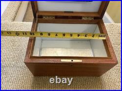Vintage Benson & Hedges Fifth Avenue New York Mahogany Cigar Humidor Box 11x8x7