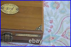 Vintage Benson & Hedges Solid Wood Travel Cigar Box Humidor 504