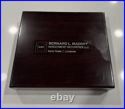 Vintage Bernie Bernard Madoff Investment Securities Wooden Cigar Humidor