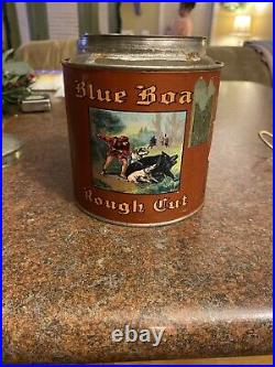 Vintage Blue Boar tobacco Silver plated Caddy