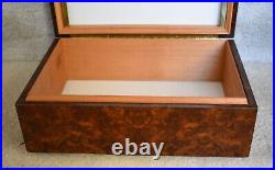 Vintage Burlwood Edwardian Style Humidor Box