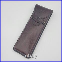 Vintage CIGAR AFICIONADO Cigar Travel Humidor Leather Holds 3 Cigars 1990's