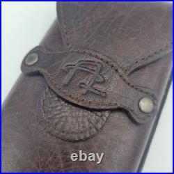 Vintage CIGAR AFICIONADO Cigar Travel Humidor Leather Holds 3 Cigars 1990's