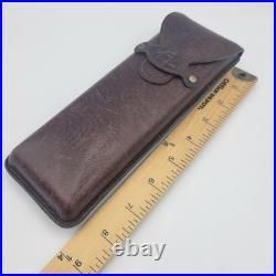 Vintage CIGAR AFICIONADO Cigar Travel Humidor Leather Holds 3 Cigars 1990's