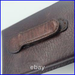 Vintage CIGAR AFICIONADO Cigar Travel Humidor Leather Holds 3 Cigars 1990's
