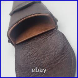 Vintage CIGAR AFICIONADO Cigar Travel Humidor Leather Holds 3 Cigars 1990's