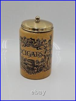 Vintage Cigar Humidor Jar Canister Royal Goedewaagen Gouda Holland 9 Tall