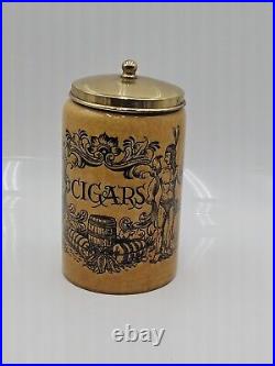 Vintage Cigar Humidor Jar Canister Royal Goedewaagen Gouda Holland 9 Tall