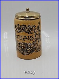 Vintage Cigar Humidor Jar Canister Royal Goedewaagen Gouda Holland 9 Tall