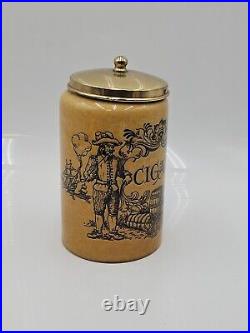 Vintage Cigar Humidor Jar Canister Royal Goedewaagen Gouda Holland 9 Tall