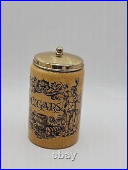 Vintage Cigar Humidor Jar Canister Royal Goedewaagen Gouda Holland 9 Tall