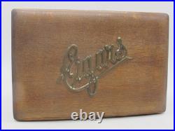 Vintage Cigar Humidor Old Wooden Cigar Box Tin Lined 1920's Cool 10x7x4