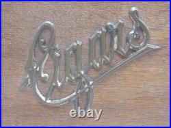 Vintage Cigar Humidor Old Wooden Cigar Box Tin Lined 1920's Cool 10x7x4