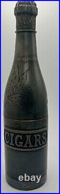 Vintage Cigar Humidor Shape Of Champagne Bottle Circa 1921 By Pairpoint So Cool