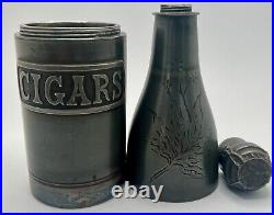 Vintage Cigar Humidor Shape Of Champagne Bottle Circa 1921 By Pairpoint So Cool