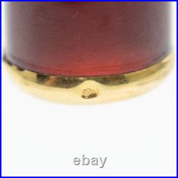Vintage Cigar Humidor With Gold Ring. Eagle Head Punch. In Its Box. Good