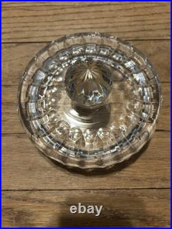 Vintage Clear Crystal Humidor/Storage Jar Elegant Lines Heavy VGC Vintage Clear Crystal Humidor/Storage Jar Elegant Lines Heavy VGC