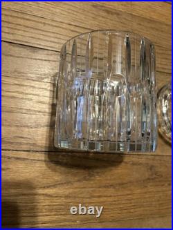 Vintage Clear Crystal Humidor/Storage Jar Elegant Lines Heavy VGC Vintage Clear Crystal Humidor/Storage Jar Elegant Lines Heavy VGC