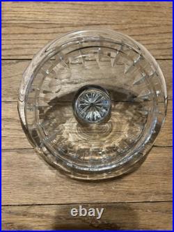 Vintage Clear Crystal Humidor/Storage Jar Elegant Lines Heavy VGC Vintage Clear Crystal Humidor/Storage Jar Elegant Lines Heavy VGC