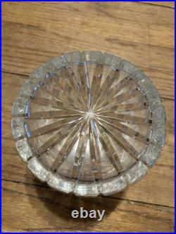 Vintage Clear Crystal Humidor/Storage Jar Elegant Lines Heavy VGC Vintage Clear Crystal Humidor/Storage Jar Elegant Lines Heavy VGC