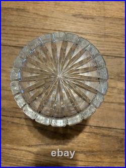 Vintage Clear Crystal Humidor/Storage Jar Elegant Lines Heavy VGC Vintage Clear Crystal Humidor/Storage Jar Elegant Lines Heavy VGC