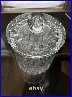 Vintage Clear Crystal Humidor/Storage Jar Elegant Lines Heavy VGC Vintage Clear Crystal Humidor/Storage Jar Elegant Lines Heavy VGC
