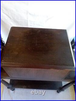 Vintage Copper Lined Humidor Side Table With Accessories pre owned