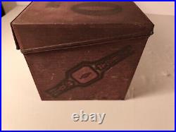 Vintage Cremo Cigars Tobacco Tin Metal Store Display Humidor Sign Display Cigar