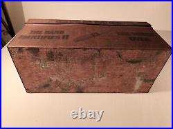 Vintage Cremo Cigars Tobacco Tin Metal Store Display Humidor Sign Display Cigar