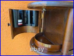 Vintage Cushman Bennington VT Smoking Humidor Poker Stand Cigar Table