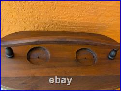 Vintage Cushman Bennington VT Smoking Humidor Poker Stand Cigar Table