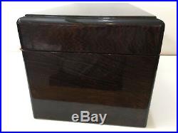 Vintage Custom Handmade Large & Heavy Wooden Cigar Humidor Box, 20 x 11 x 10