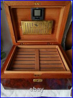 Vintage Custom Humidor Cigar Wooden Box Case by Wooden Wonder 2004