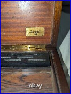 Vintage Davidoff Small Wooden Travel Cigar Humidor