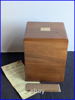 Vintage Decatur Industries DECO USA Walnut Humidor Cigar Box