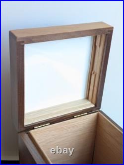 Vintage Decatur Industries DECO USA Walnut Humidor Cigar Box