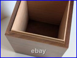 Vintage Decatur Industries DECO USA Walnut Humidor Cigar Box