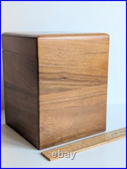 Vintage Decatur Industries DECO USA Walnut Humidor Cigar Box