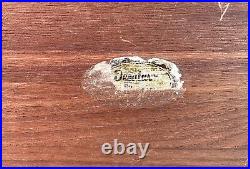 Vintage Decatur Industries Solid Walnut Humidor-Cedar Lining