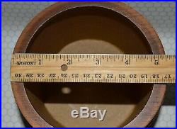 Vintage Decatur Pipe Tobacco Barrel Humidor Walnut Wood with Cork Lining 1960s