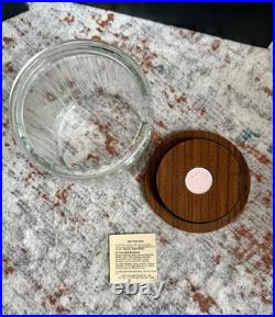 Vintage Decatur Walnut Pipe Rack Stand Humidor Jar 12 Pipe DECC Complete USA