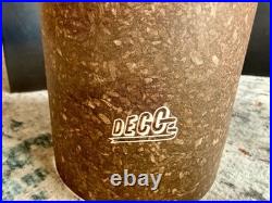 Vintage Decatur Walnut Pipe Rack Stand Humidor Jar 12 Pipe DECC Complete USA