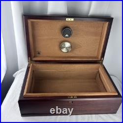 Vintage Diamond Crown Cigar Humidor Clean Box READ